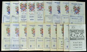 Collection of Tranmere Rovers match programmes 1960s good selection with homes (60) and aways (