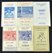 Selection of souvenir (unofficial) match programmes 1960/61 Fulham v Spurs (SW publicity), Chelsea v