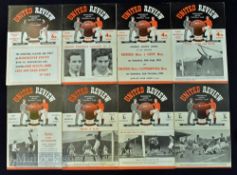 Manchester Utd home match programmes v Huddersfield Town 1948/49, 1949/50, 1950/51, 1951/52, 1953/