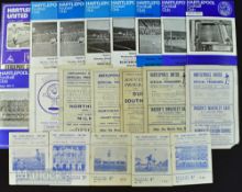 Selection of Hartlepools Utd home match programmes 1946/47 Accrington Stanley, 1949/50 Darlington (