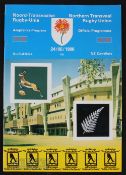 1986 South Africa v New Zealand Cavaliers Rugby Programme: Sought-after issue for this 'rebel All