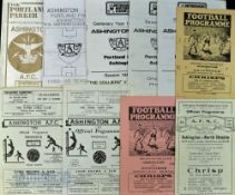 Selection of Ashington home match programmes to include 1952/53 North Shields, 1959/60 Spennymoor,