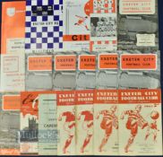 Collection of Exeter City home match programmes 1946/47 Port Vale, 1948/49 Hereford Utd, 1950/51