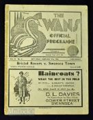 War abandoned season 1939/40 Bristol Rovers v Swansea Town South Western league match programme 27