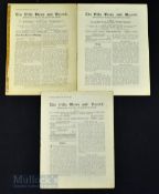 Pre-war Aston Villa home match programmes 1932/33 Bolton Wanderers/Birmingham reserves double issue;