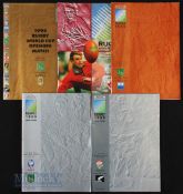 1995 RWC Rugby Programmes (5): Opener, special programme, v Australia (one crease); Pool, Scotland v