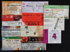 Wales v the South Pacific Nations Rugby Tickets 1970-2010 (11): v Fiji (U-25s) 1970, taped, and
