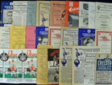 Selection of 1940s League and Non-League football programmes from 1945 to 1950 within a small binder
