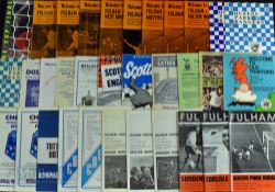 Selection of football programmes to include 1962/63 ECWC s/f Tottenham Hotspur v OFK Belgrade,