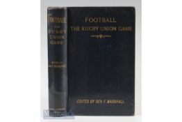 Rev Marshall Famous Rugby Book: Beautifully preserved 1st Edition of the indispensable Rev Frank's