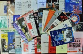 Selection of Minor Cup and representative football programmes 1960s onwards features Texaco Cup,