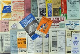 Collection of Barrow FC away match programmes 1947/48 Chester, 1954/55 Chesterfield, 1955/56 Grimsby