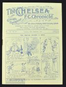 1924/25 Chelsea v Wolverhampton Wanderers Div 2 match programme Xmas Day 1924; fair/good condition.