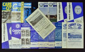 Collection of Cardiff City home match programmes 1946/47 Swindon Town (ph) (+ match report), 1949/50