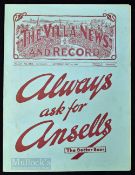 1931/32 Lord Mayor of Birmingham Charity Cup final Aston Villa v Wolverhampton Wanderers 14 May 1932