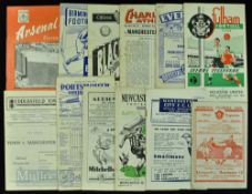 1949/50 Manchester United away match programmes Arsenal, Birmingham City, Blackpool, Charlton