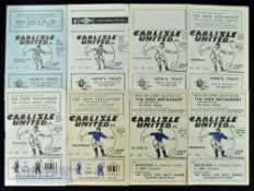 Collection of Carlisle Utd home match programmes 1957/58 Rochdale, All Star XI (Shankly, Hagan,
