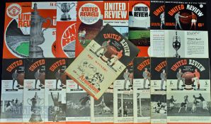 Manchester Utd home match programmes v Stoke City 1947/48, 1948/49, 1949/50, 1950/51, 1951/52,