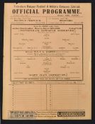 1937/38 Tottenham Hotspur v West Ham Utd reserves London Combination match programme 28 March