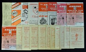 Selection of Atherstone Town home match programmes to include 1946/47 Tamworth, 1947/48 Hinckley,