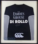 Marcus di Rollo Framed Scotland Training Jersey: Famous Grouse-logoed two-tone official Scotland