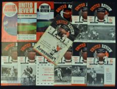 Collection of Manchester United v Nottingham Forest match programmes 1946/47 (FAC) (poor), 1958/