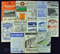Selection of Manchester United away match programmes to include Arsenal (champions), Aston Villa,