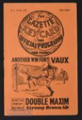 1938/39 Middlesbrough v Leeds United Div 1 match programme 8 October 1938; no writing, good