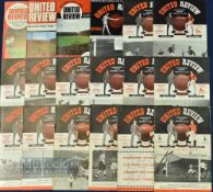 Manchester Utd home match programmes v Sheffield Wednesday 1950/51, 1953/54 (poor), 1954/55, 1956/
