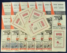 Selection of Doncaster Rovers home match programmes to include 1949/50 New Brighton, 1950/51 Preston