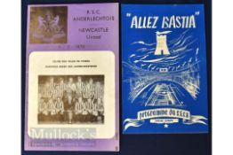 Newcastle Utd away match programmes to include 1969/70 Inter Cities Fair Cup Anderlecht v