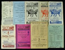 Selection of Halifax Town home match programmes to include 1944/45 Chesterfield, 1946/47 York