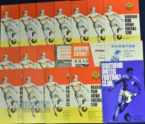 Collection of Bradford PA match programmes to include 1965/66 homes Rochdale, Notts. County