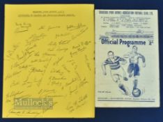 1948/49 Bradford PA v Manchester Utd FAC match replay 5 February 1949, slight crease, no writing;
