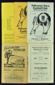 Selection of Folkestone Town home programmes 1954/55 Nuremberg (Germany), 1957/58 Gillingham