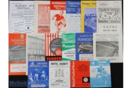 Selection of Football League Cup football programmes 1960/61 Reading v Bristol Rovers, Plymouth