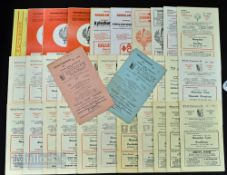 Collection of Hounslow Town home football programmes 1948/49 Erith & Belvedere (poor), 1949/50