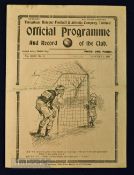 1931/32 Tottenham Hotspur v Wolverhampton Wanderers Div. 2 match programme 2 January 1932; fair