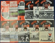 Manchester Utd home match programmes v Leeds Utd 1946/47, 1950/51 (FAC), 1956/57, 1958/59, 1959/