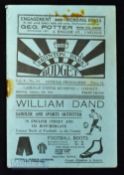 1934/35 Carlisle Utd v Consett North East Counties league match programme 5 January 1935 at