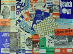 Manchester Utd away league match programmes 1967/68 complete (21); 1968/69 season complete (21);