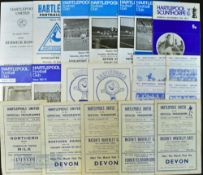 Selection of Hartlepools Utd home match programmes 1947/48 Mansfield Town, 1949/50 Darlington (
