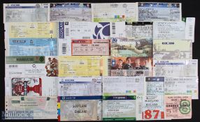 England, Europe etc Rugby Ticket Pot-Pourri 1980-2018 (33): England homes (11, inc Ireland 1987 & SA