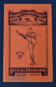 1938/39 Arsenal v Blackpool Division 1 match programme 10 April 1939, slight fold, no writing,
