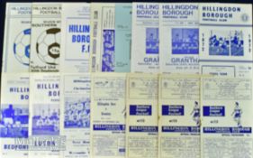 Selection of Hillingdon Borough home match programmes to include 1964/65 Burton Albion, 1965/66