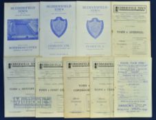 Collection of Huddersfield Town home match programmes to include 1945/46 Chesterfield, 1946/47