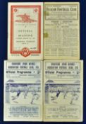 1947/48 Bradford PA home match programmes Plymouth Argyle, Birmingham City aways Fulham, Arsenal (