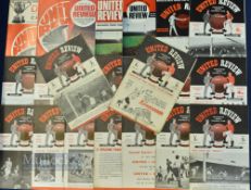 Manchester Utd home match programmes v Chelsea 1947/48, 1948/49, 1949/50, 1950/51, 1951/52, 1952/53,