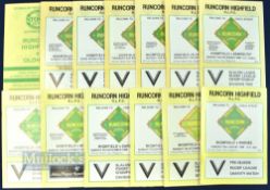 Selection of Runcorn Highfield 1984/85 Rugby League Programmes 1st season in Rugby League, all