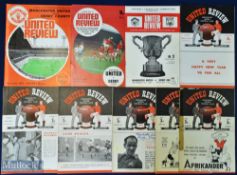 Collection of Manchester United v Derby County match programmes 1946/47 (poor), 1947/48, 1948/49,